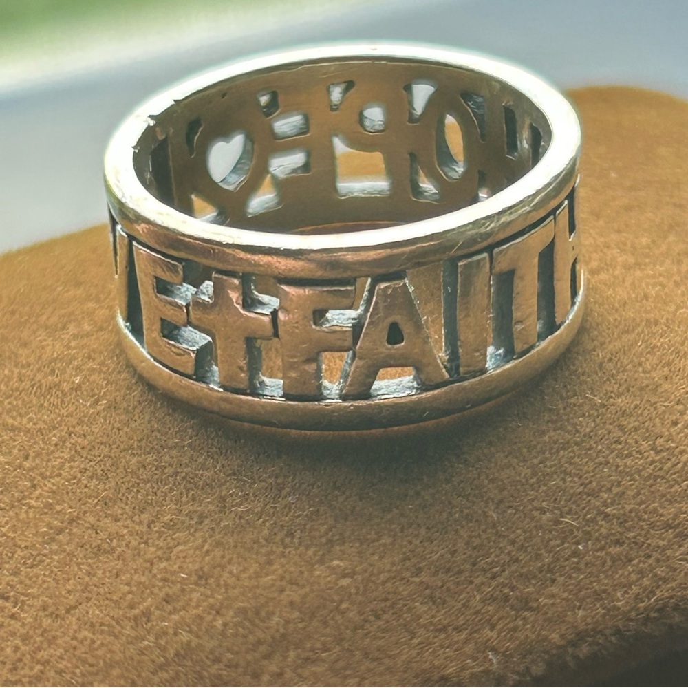 James Avery Retired Faith Hope Love Ring